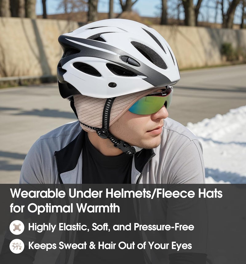 SUNMECI Lightweight Soft Fleece Headband - Breathable Ear Muffs for Men Women in Winter Running Cycling Ski Comfortable Warm for Clod Weather Sports - Image 3